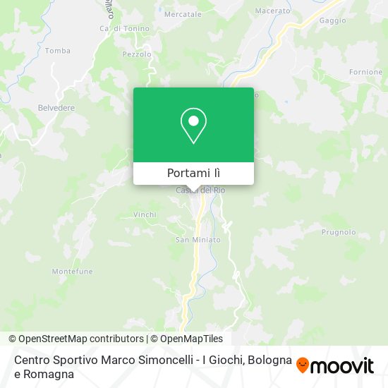 Mappa Centro Sportivo Marco Simoncelli - I Giochi