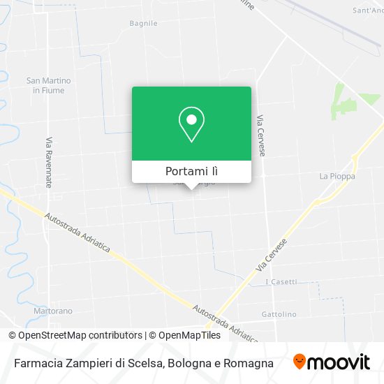 Mappa Farmacia Zampieri di Scelsa