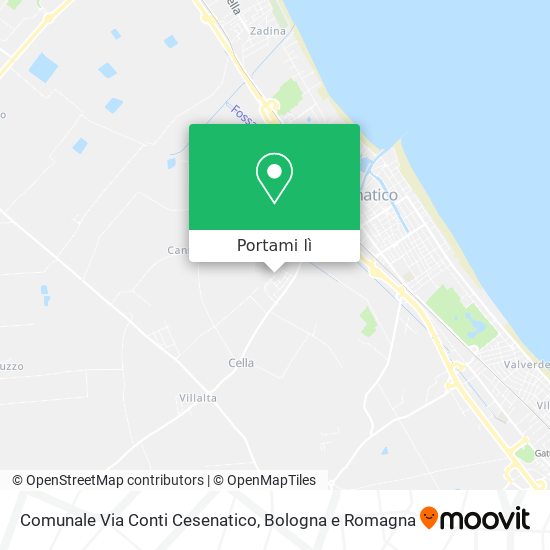 Mappa Comunale Via Conti Cesenatico