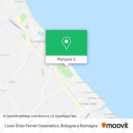 Mappa Liceo Enzo Ferrari Cesenatico
