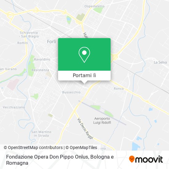Mappa Fondazione Opera Don Pippo Onlus