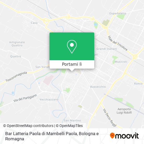 Mappa Bar Latteria Paola di Mambelli Paola