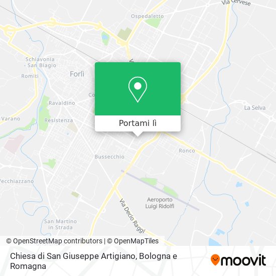 Mappa Chiesa di San Giuseppe Artigiano