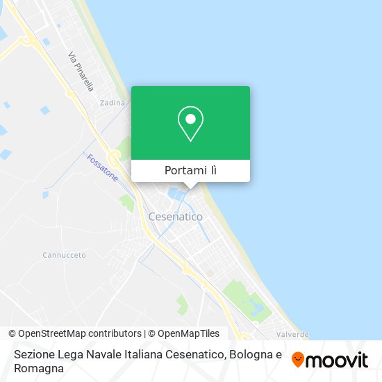Mappa Sezione Lega Navale Italiana Cesenatico