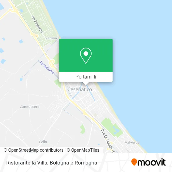 Mappa Ristorante la Villa