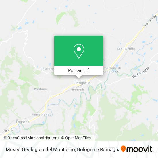 Mappa Museo Geologico del Monticino