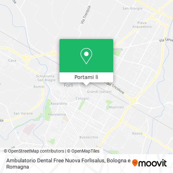 Mappa Ambulatorio Dental Free Nuova Forlìsalus