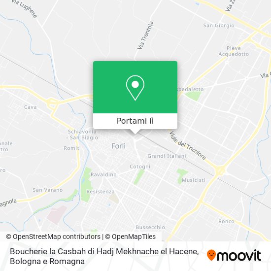 Mappa Boucherie la Casbah di Hadj Mekhnache el Hacene