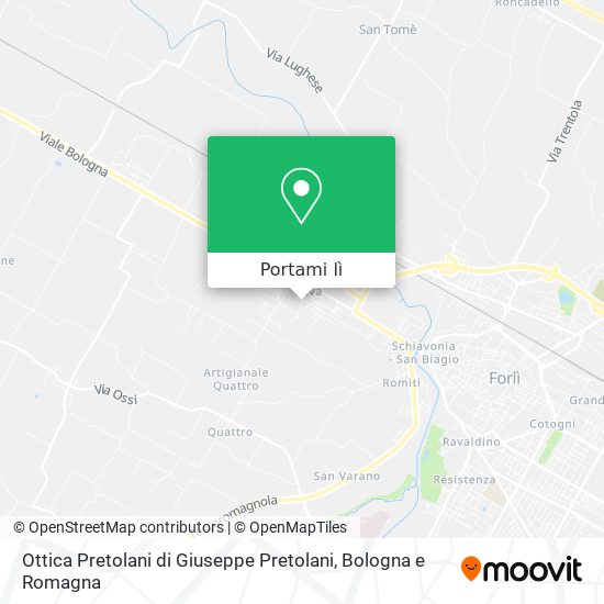 Mappa Ottica Pretolani di Giuseppe Pretolani