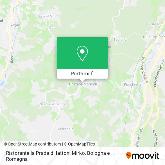 Mappa Ristorante la Prada di Iattoni Mirko