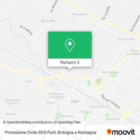 Mappa Protezione Civile SOS Forli