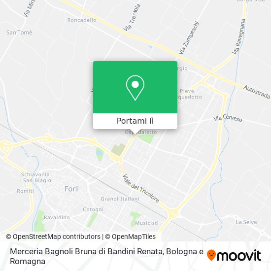 Mappa Merceria Bagnoli Bruna di Bandini Renata