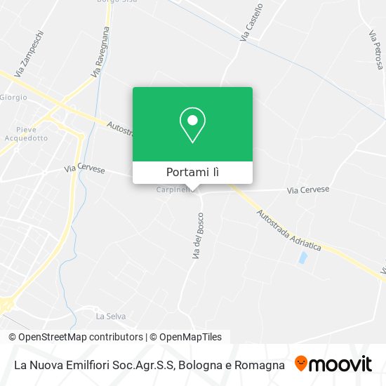 Mappa La Nuova Emilfiori Soc.Agr.S.S