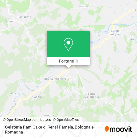Mappa Gelateria Pam Cake di Rensi Pamela