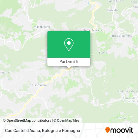 Mappa Cae Castel d'Aiano