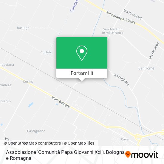 Mappa Associazione 'Comunità Papa Giovanni Xxiiì