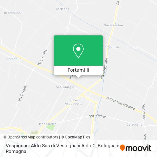 Mappa Vespignani Aldo Sas di Vespignani Aldo C