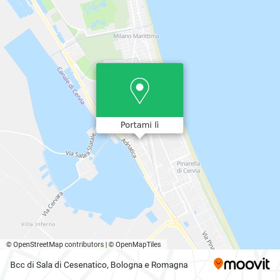 Mappa Bcc di Sala di Cesenatico