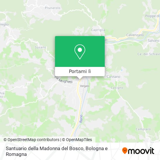 Mappa Santuario della Madonna del Bosco