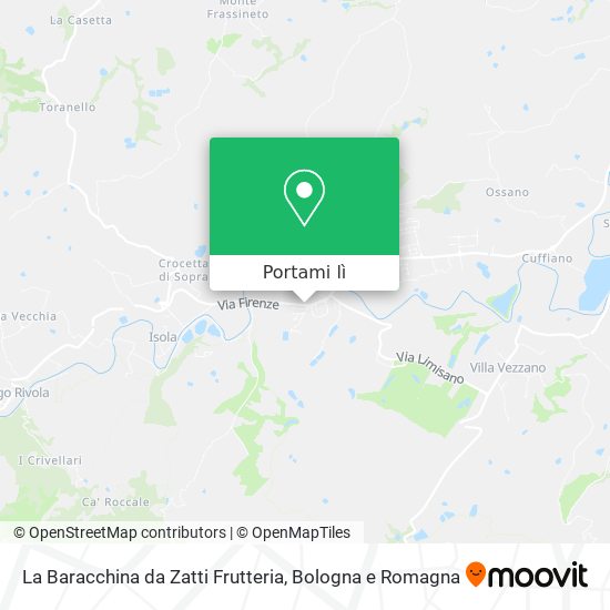 Mappa La Baracchina da Zatti Frutteria