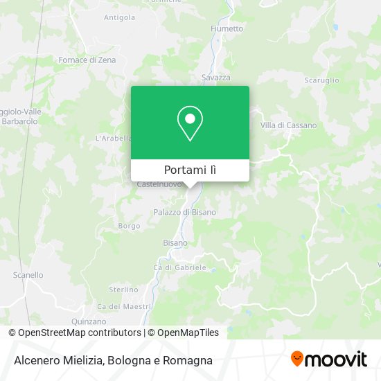 Mappa Alcenero Mielizia