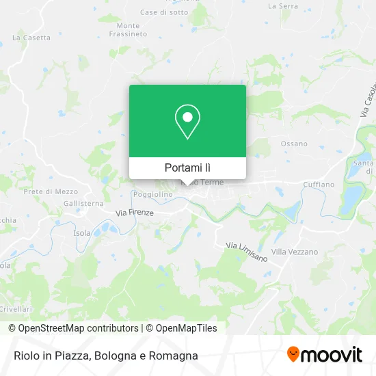 Mappa Riolo in Piazza