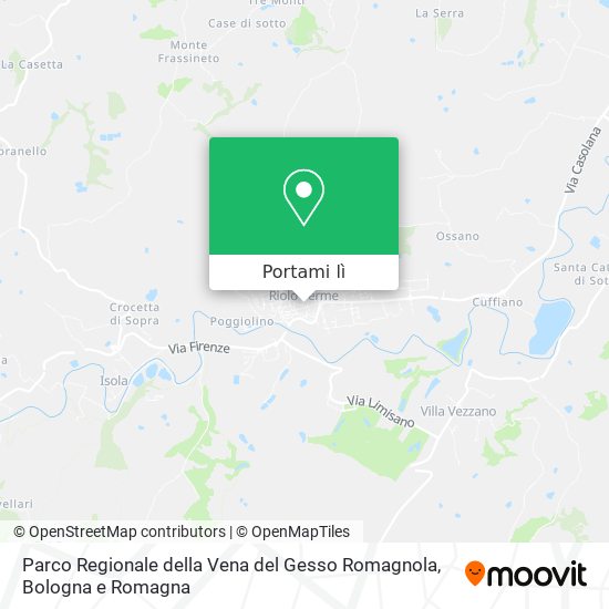 Mappa Parco Regionale della Vena del Gesso Romagnola