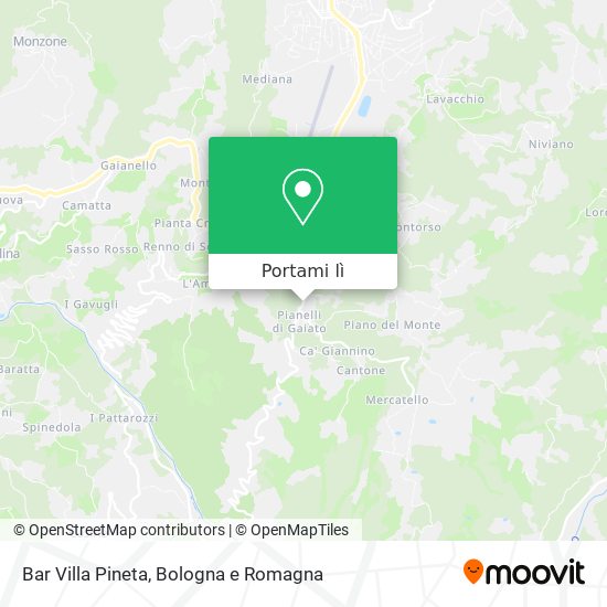 Mappa Bar Villa Pineta