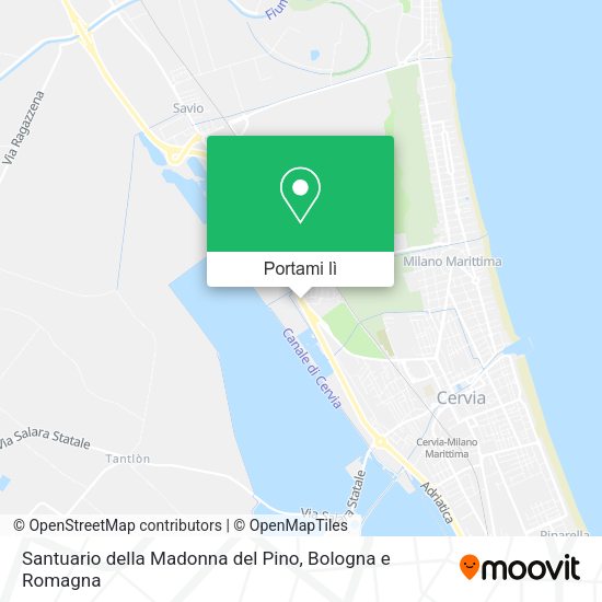 Mappa Santuario della Madonna del Pino