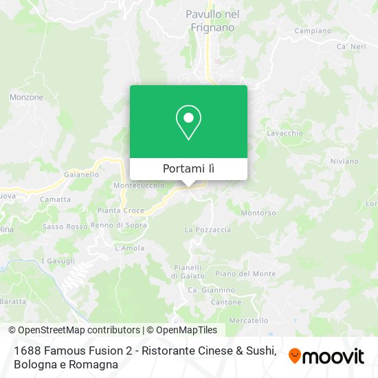 Mappa 1688 Famous Fusion 2 - Ristorante Cinese & Sushi