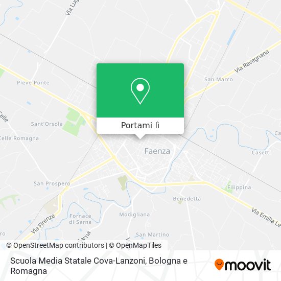 Mappa Scuola Media Statale Cova-Lanzoni