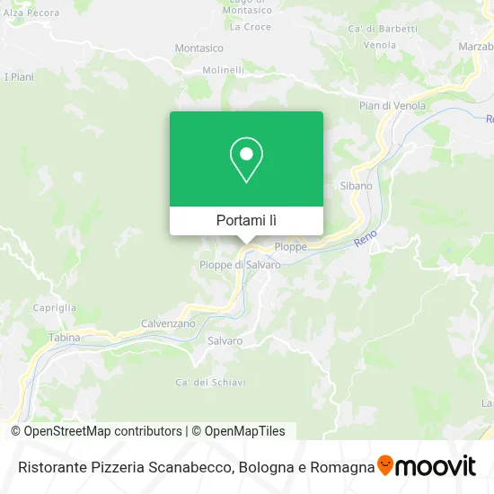 Mappa Ristorante Pizzeria Scanabecco