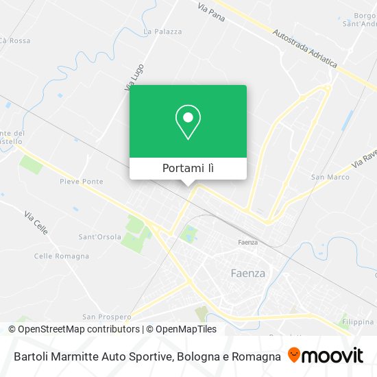 Mappa Bartoli Marmitte Auto Sportive