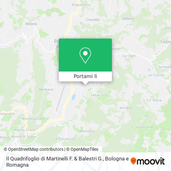 Mappa Il Quadrifoglio di Martinelli F. & Balestri G.