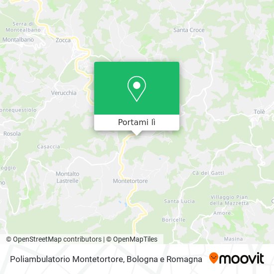 Mappa Poliambulatorio Montetortore