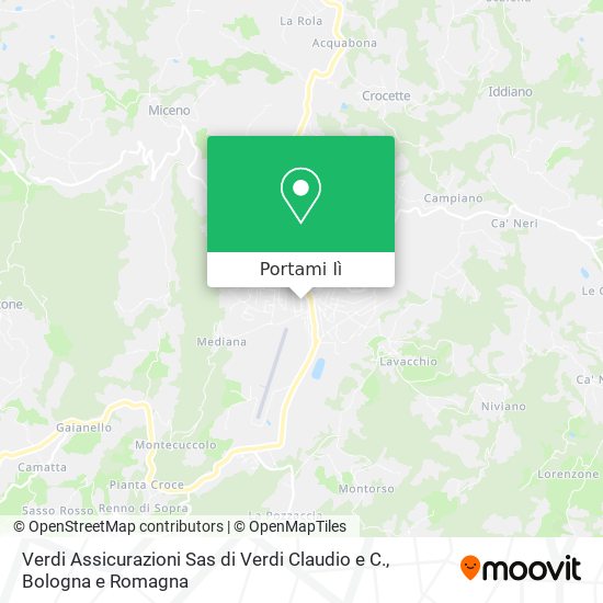 Mappa Verdi Assicurazioni Sas di Verdi Claudio e C.