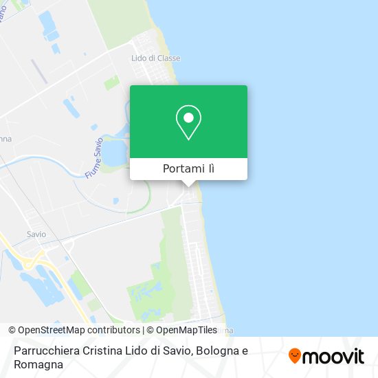 Mappa Parrucchiera Cristina Lido di Savio