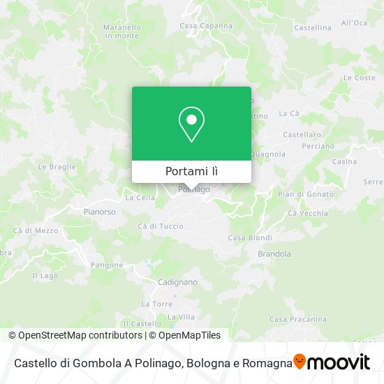Mappa Castello di Gombola A Polinago