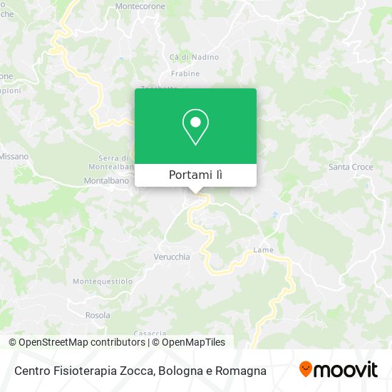 Mappa Centro Fisioterapia Zocca