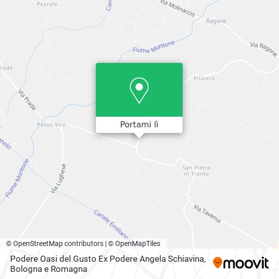 Mappa Podere Oasi del Gusto Ex Podere Angela Schiavina