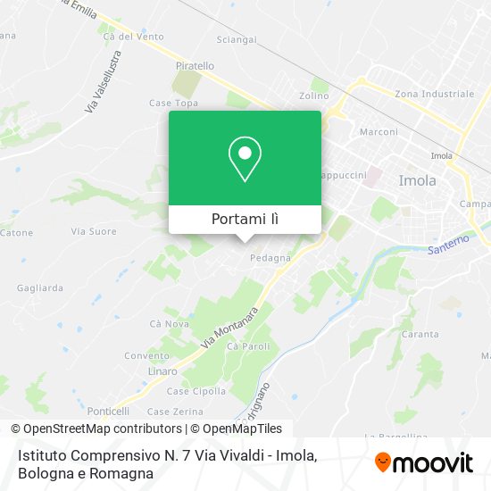Mappa Istituto Comprensivo N. 7 Via Vivaldi - Imola