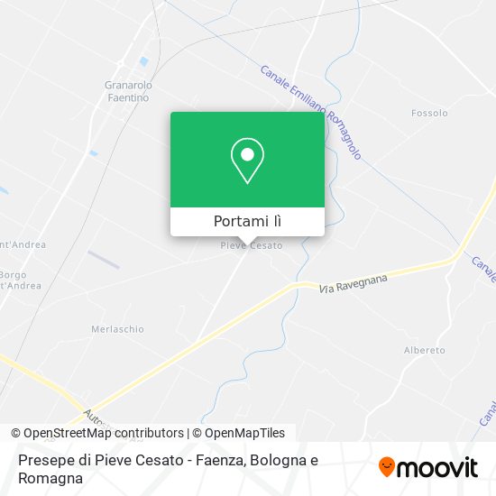 Mappa Presepe di Pieve Cesato - Faenza