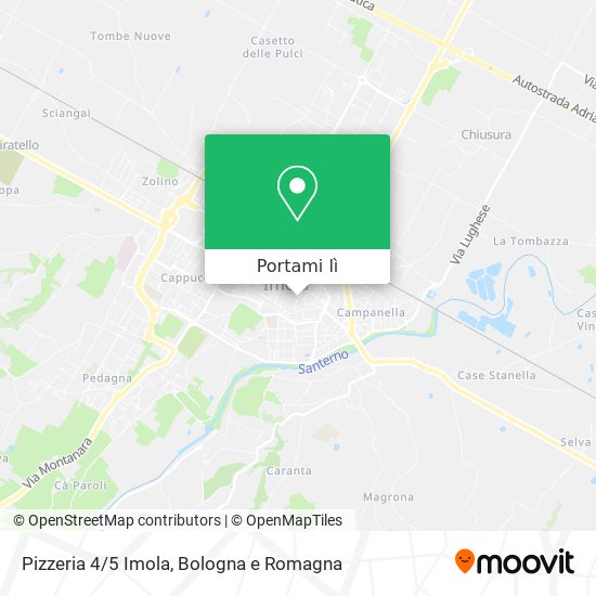 Mappa Pizzeria 4/5 Imola