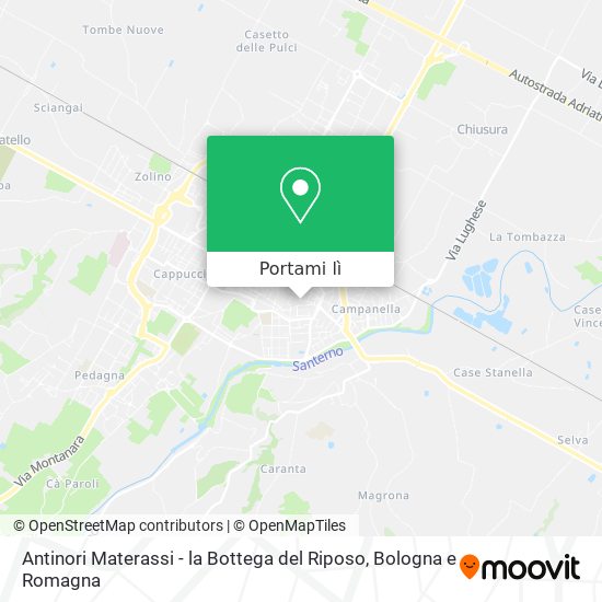 Mappa Antinori Materassi - la Bottega del Riposo