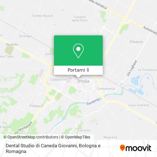 Mappa Dental Studio di Caneda Giovanni