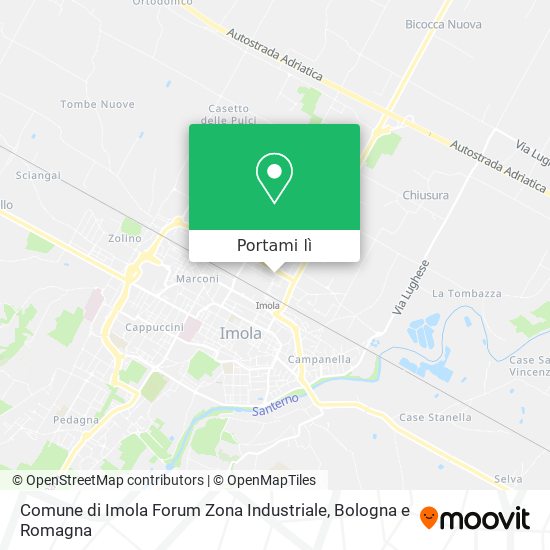 Mappa Comune di Imola Forum Zona Industriale