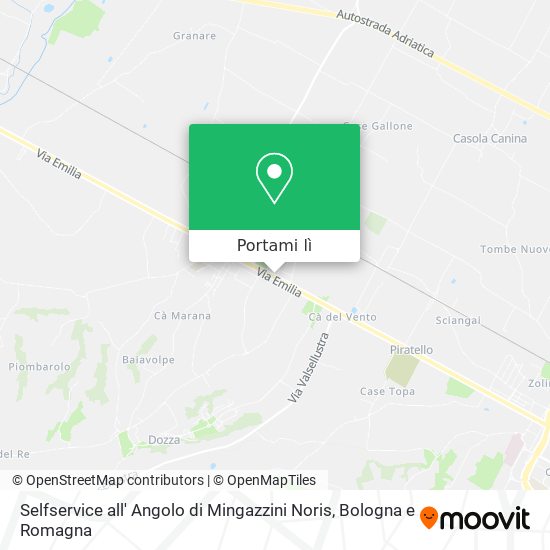 Mappa Selfservice all' Angolo di Mingazzini Noris