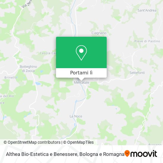 Mappa Althea Bio-Estetica e Benessere