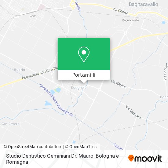 Mappa Studio Dentistico Geminiani Dr. Mauro