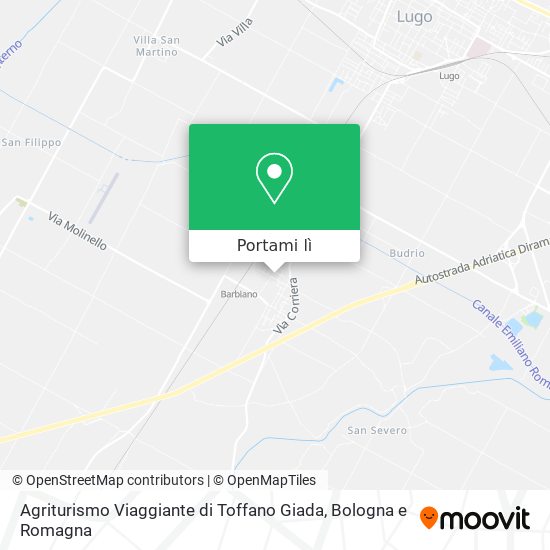 Mappa Agriturismo Viaggiante di Toffano Giada